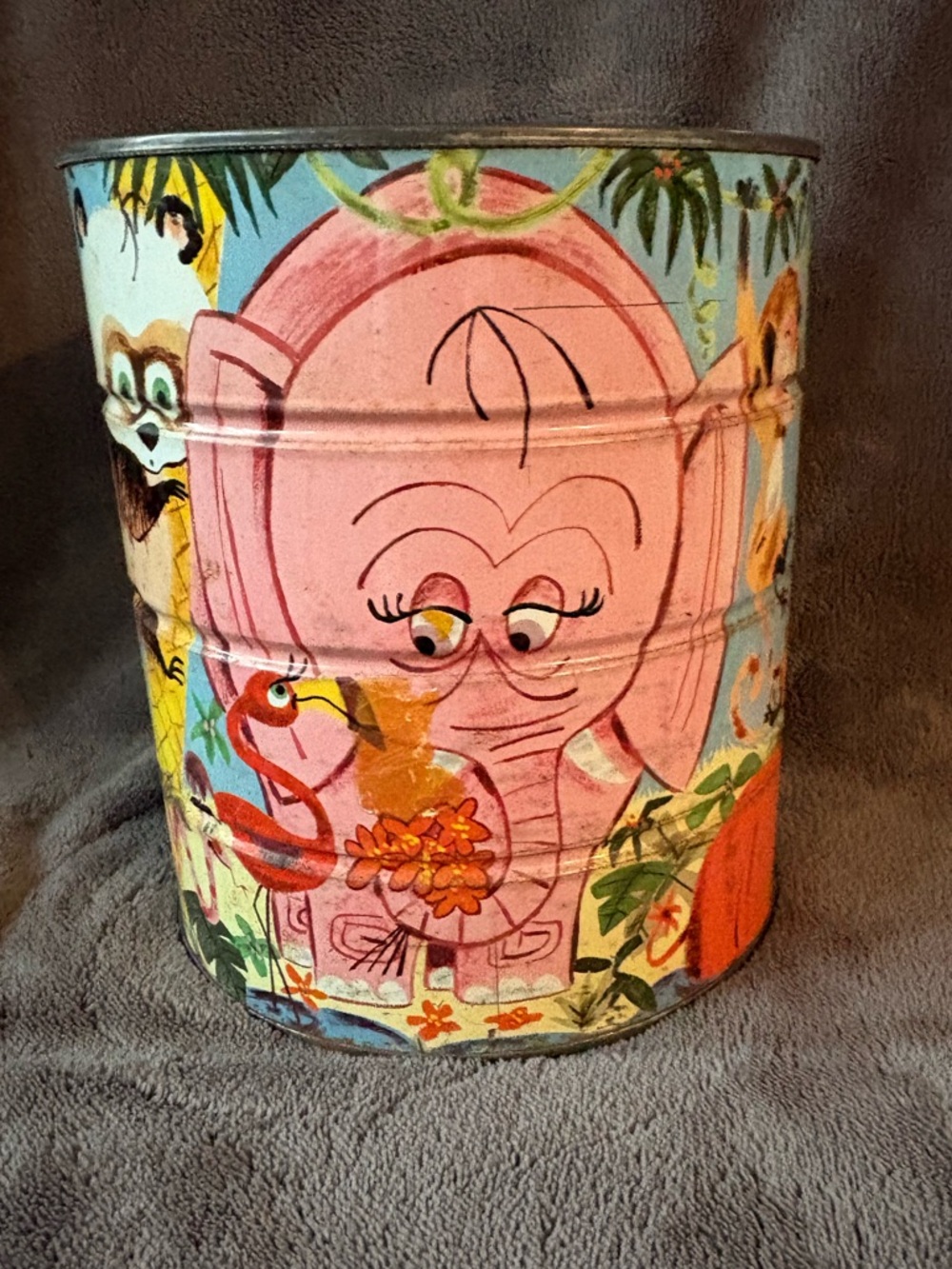 Vintage 1970’s Folgers Safari Coffee Can